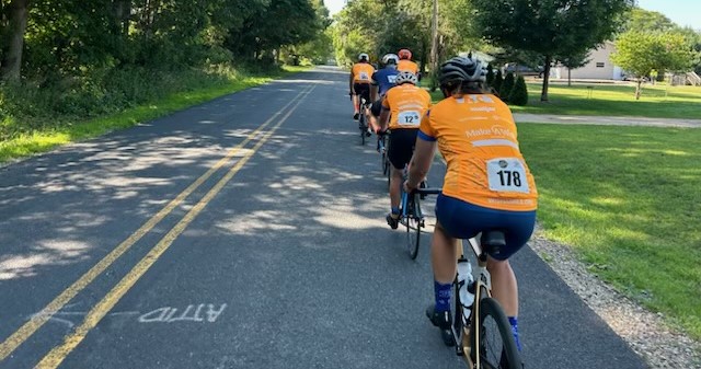 Team Trinity riding bikes